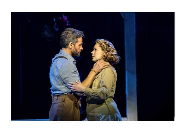 Gina Beck as Nellie and Julian Ovenden as Emile - photo Johan Persson