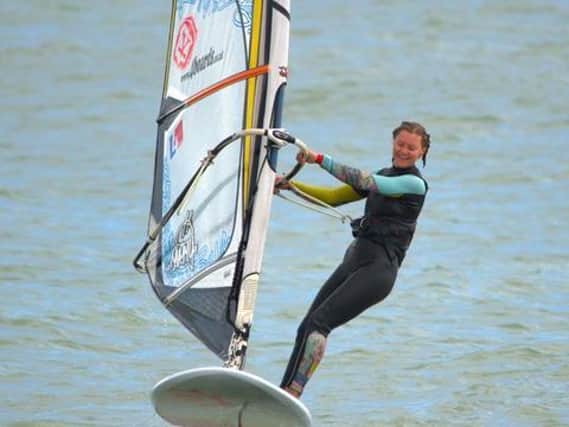 Megan Kraft is one of two Eastbourne windsurfers to receive a bursary