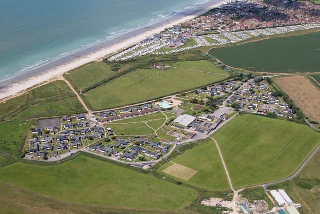 Medmerry Chalet Park sits on a 81.91 acre (33.15 hectares) site with 'direct access to the adjoining beach'