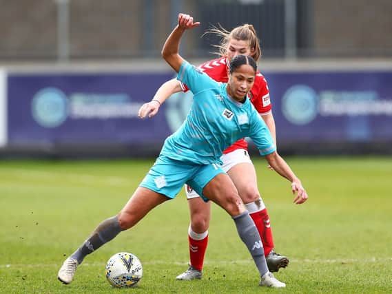 Kallie Balfour in action for London City Lionesses against Charlton Athletic last season. Picture by Jacques Feeney/Getty Images