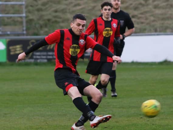 Alex Malins in action for Lewes in 2020. Picture by Angela Brinkhurst