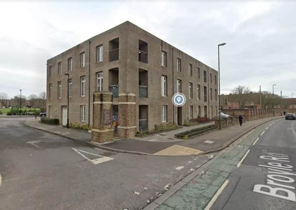 The community hall building in Donegall Avenue (Photo from Google Maps Street View)
