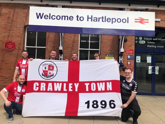 Crawley Town fans made the long trip to Hartlepool United to take in their first game of the new season