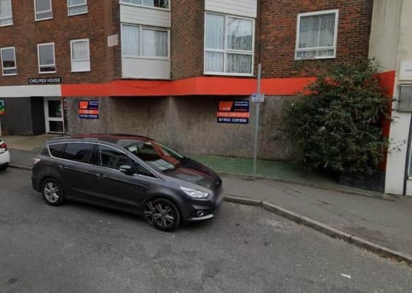 One Stop wants to open a new convenience store in this disused unit in Lancing (Photo from Google Maps Street View)