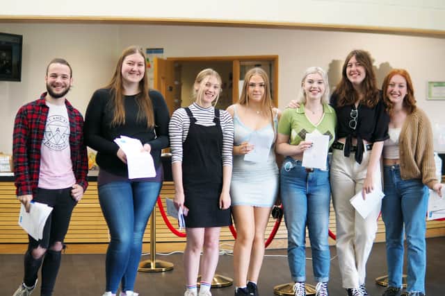 Midhurst Rother College students celebrate their A level results SUS-211008-115052001