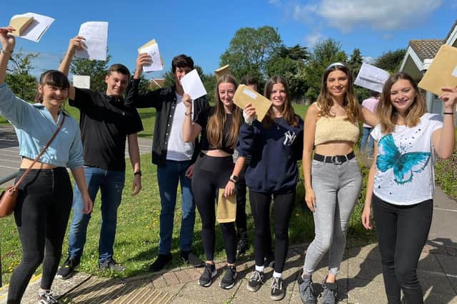 Sir Robert Woodard Academy students celebrating their A-level results