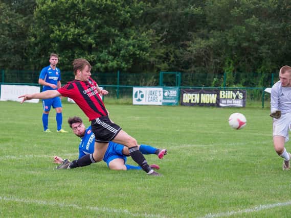 Archie Goddard levels for Billingshurst against Arundel. Pictures by Iain Gibson