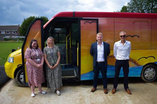 The school has opened its new sensory bus