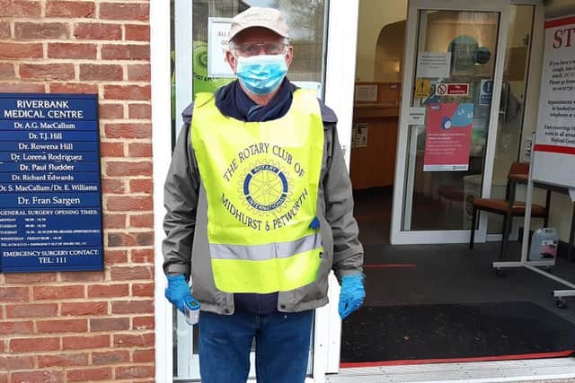 Rotary volunteers helped at the Riverbank Medical Centre during the pandemic.