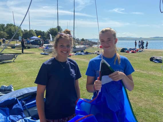 Emma Hutchings, left, of Pagham YC and Amelie Curtiss at Largs SC in Scotland