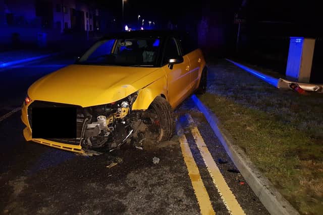 One of the collisions in Eastbourne on August 5. Picture from Sussex Police. SUS-211208-133417001