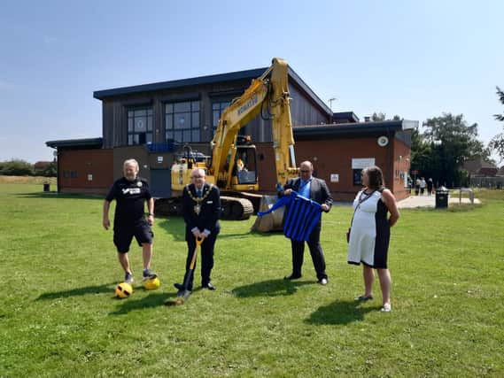 Work is under way on the new pitch at Palatine Park