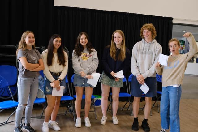 Phoebe Foden and fellow students at Seaford College
