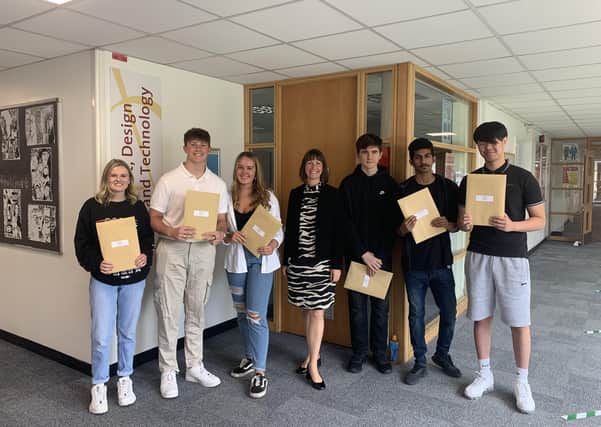 Students at Peacehaven Community School receive results