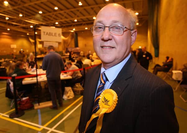 Godfrey Newman pictured at the 2010 general election count