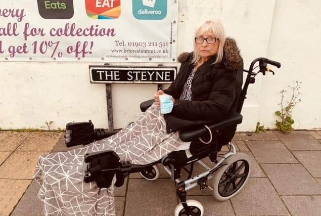 Patricia Shaddock, 70, who is wheelchair bound after suffering a brain and spinal stroke leaving her paralysed from the waist down, was stranded in Worthing due to there being no accessible taxis available to take Patricia and her Daughter, Charlotte, home