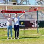 Lewes manager Tony Russell (right) and assistant boss Joe Vines will make the trip to their former employers Cray Wanderers in Saturday's Isthmian Premier Division season opener. Picture courtesy of Lewes Football Club