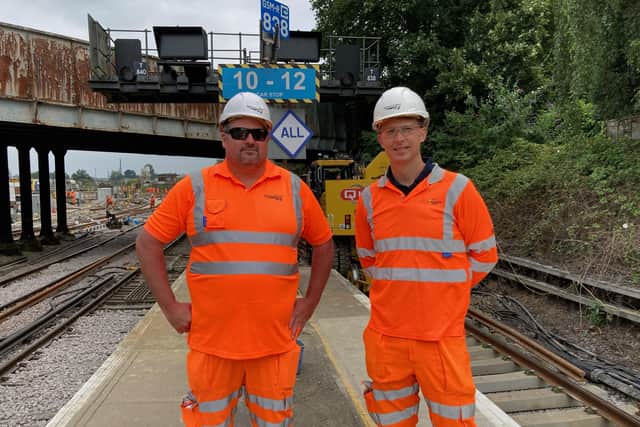 Network Rail project director Tom Mcnamee and George Murrell, programme manager for Network Rail