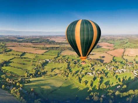 A hot air balloon ride over Sussex is one of the experiences available to those seeking thrills and adventure