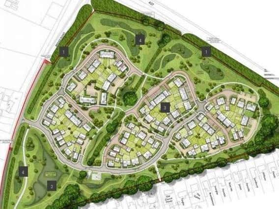 The plans for the site at Hambrook