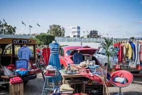 Goodwood Revival car boot with a difference Picture: Toby Adamson