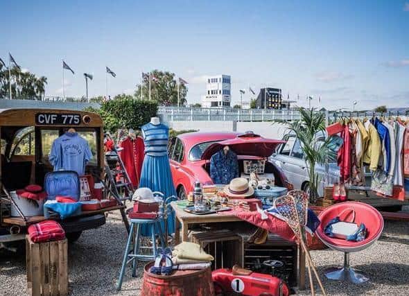 Goodwood Revival car boot with a difference Picture: Toby Adamson