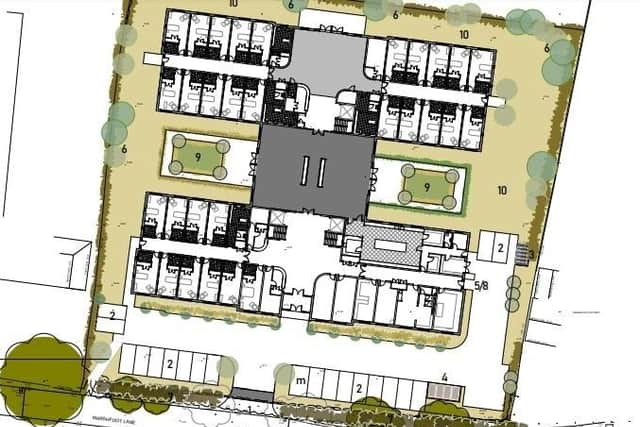 A plan of the care home. Photo from Wealden District Council. SUS-210819-110927001