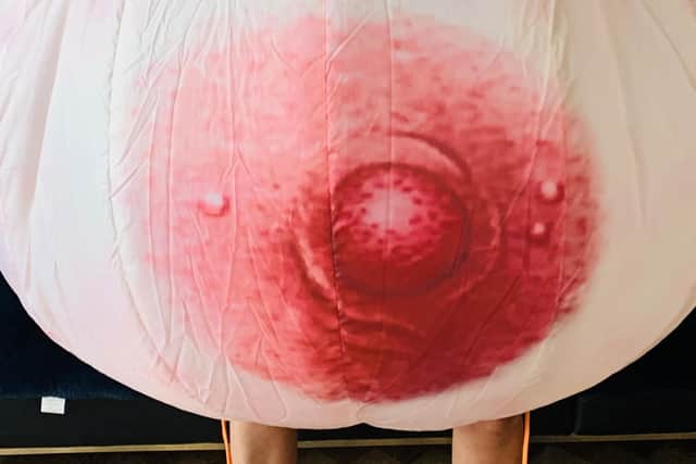 Kelly Forshaw Smith and other Sussex-based nipple artists are dressing up as boobs to stand up to Facebook for banning their content on social media