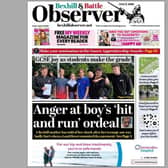 Today's front page of the Bexhill and Battle Observer SUS-210819-122639001