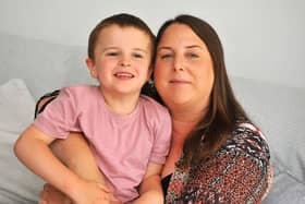 Kelly Hemsley had a 'horrible' experience at Knockhatch Adventure Park when she was unable to get extra help for her disabled son Eddie on a day out. Pic S Robards SR2108232 SUS-210823-165252001