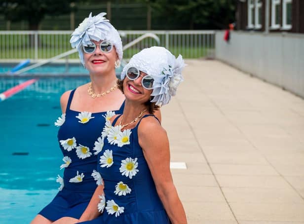 Jessica Walker and Nicola Foster, The Lido Ladies, at Arundel Lido. Picture: Kevin Clarke @namekreative