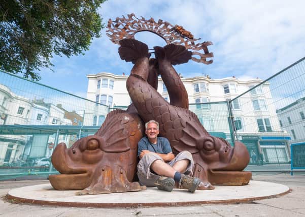 Waves of Compassion with sculptor Steve Geliot