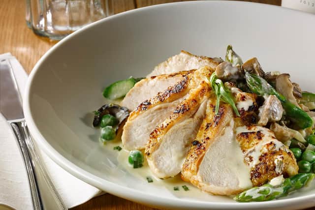 A restaurant in East Sussex has been given a Tripadvisor award for consistently delivering fantastic experiences to diners and earning positive reviews from customers over the last 12 months. Pictured is the bistrot's Chicken Printanier dish