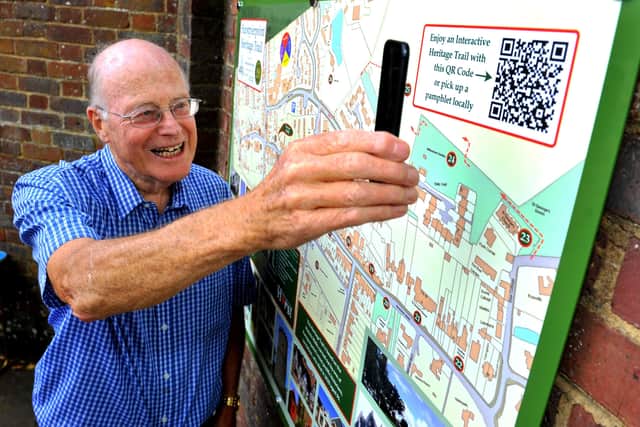 David Clarke at the opening of the Hurstpierpoint Heritage Trail. Picture: Steve Robards, SR2108241.