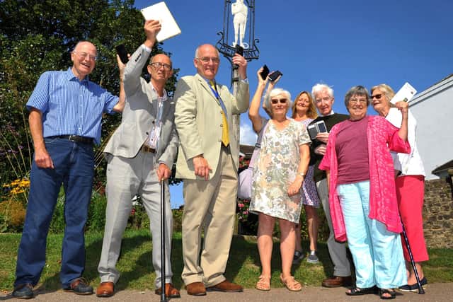The grand opening of the new, fully interactive Hurstpierpoint Heritage Trail. Piccture: Steve Robards, SR2108241.