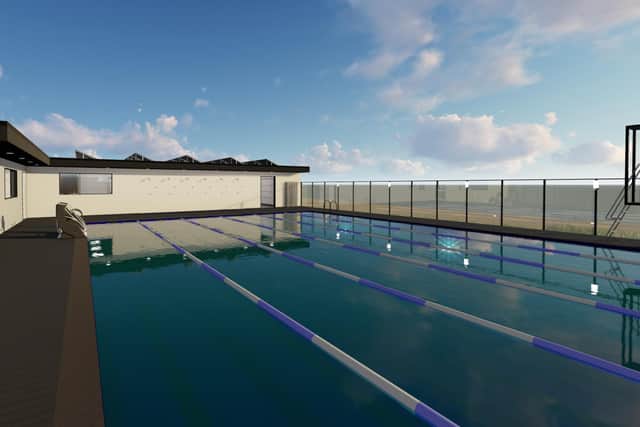 A new artist's imipression of the forthcoming Sea Lanes pool