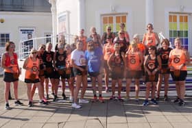 The Bearded Runner was out with the Foxy Ladies on Worthing seafront on Sunday, August 22, for his Virtual Run #run4beard. Pictures contributed and not available for sale.