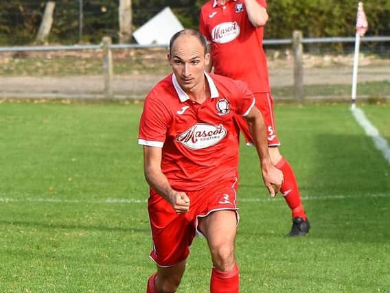 Andy Whittingham was on the scoresheet for Hassocks against Peacehaven & Telscombe. Picture by Chris Neal