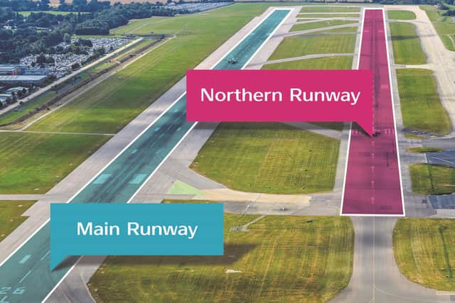 The two runways at Gatwick