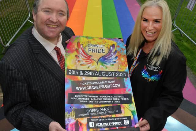 Crawley Pride will take place this weekend