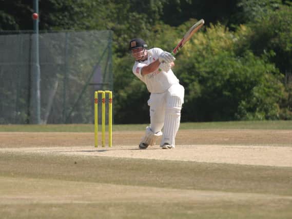 Tom Johnson hit a brisk 72 for Horsham CC in their crucial win over St James's Montefiore CC. Picture by Clive Turner
