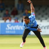 Chris Jordan in Blast action for Sussex / Picture: Getty