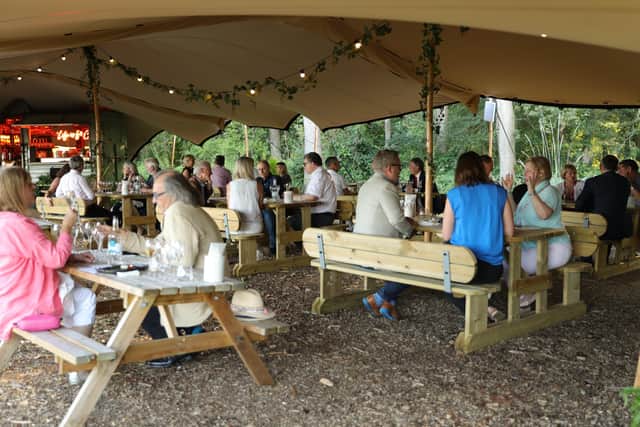 HHBA members mingle at the Summer Drinks at Ridgeview Wine Estate event on Wednesday (August 25). Picture: Dan Ford, StoryScreen.