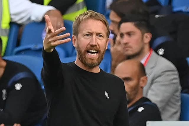 Brighton boss Graham Potter (Photo by GLYN KIRK/AFP via Getty Images)