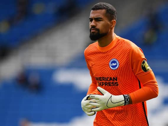 Brighton goalkeeper Robert Sanchez (Photo by BEN STANSALL/POOL/AFP via Getty Images)