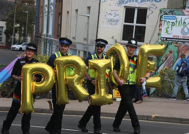 Hastings Pride 2021. Photo by Roberts Photographic. SUS-210830-070728001