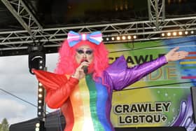 Crawley Pride Weekend 2021 (Photo by Jon Rigby) SUS-210830-162342001