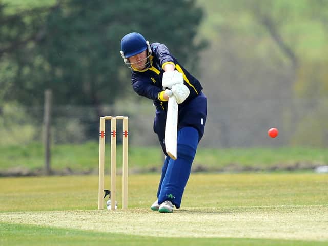 Ollie Graham hit 41 for Cuckfield CC in their game against Hastings & St Leonards Priory CC. Picture by Steve Robards