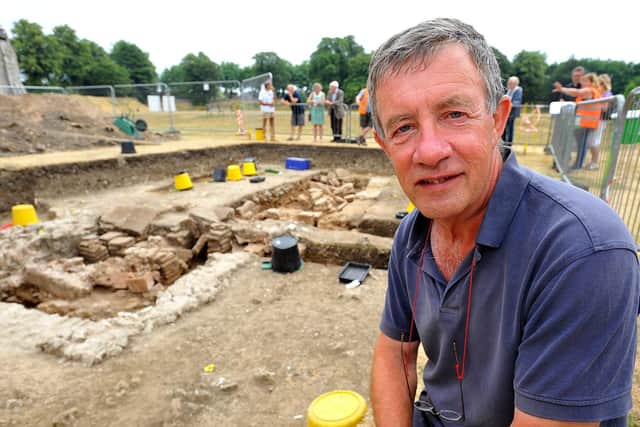 The excavation is being led by Chichester District Council’s archaeologist, James Kenny. Photo: Steve Robards