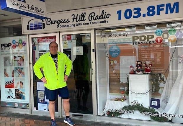 Burgess Hill Radio presenter James White is running the Brighton Marathon this Sunday.